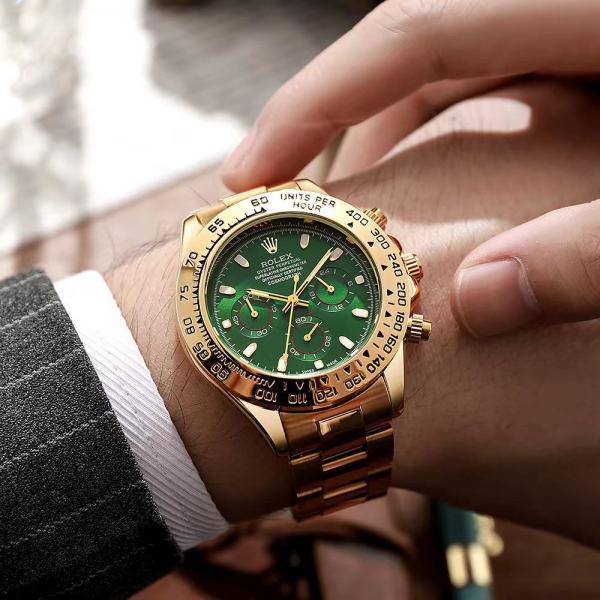 Daytona Chosmograph Gold Green For Men