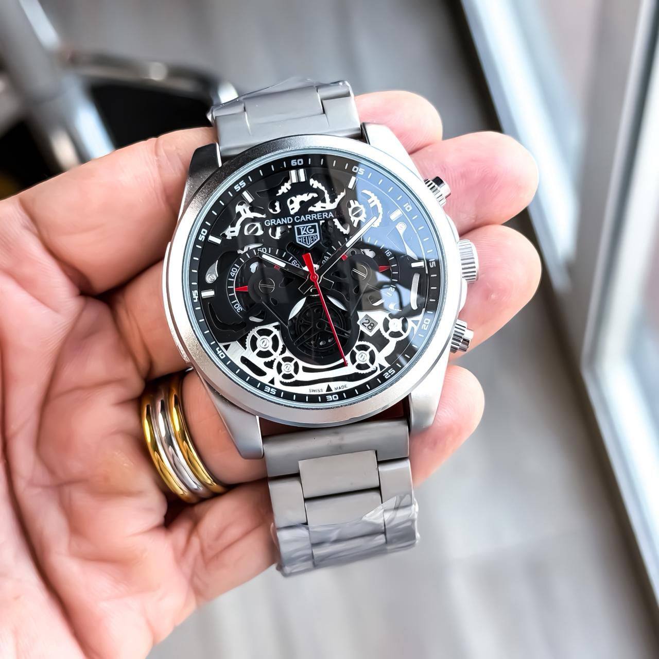 Tagheuer Cr7 Metal Silver Black