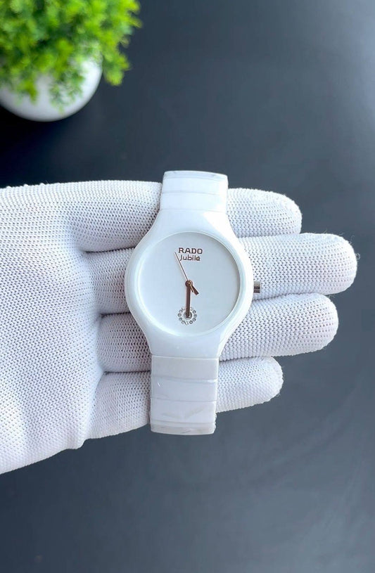 Jubilee Ceramic White Watch
