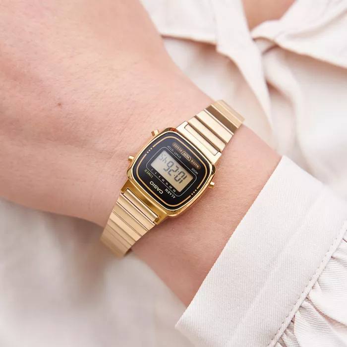 Women's Gold Tone Digital Watch