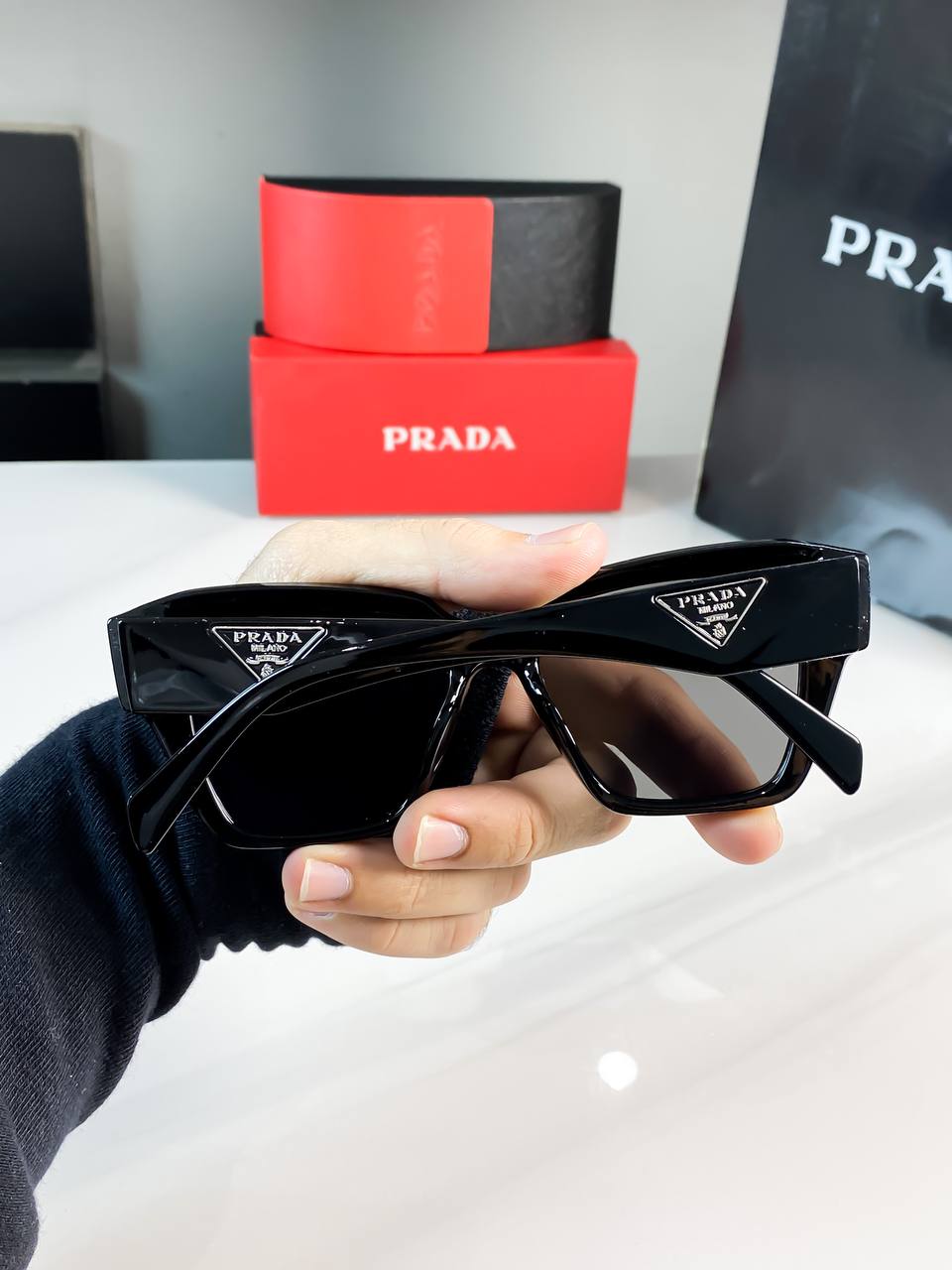Prada Full Black With Original Box