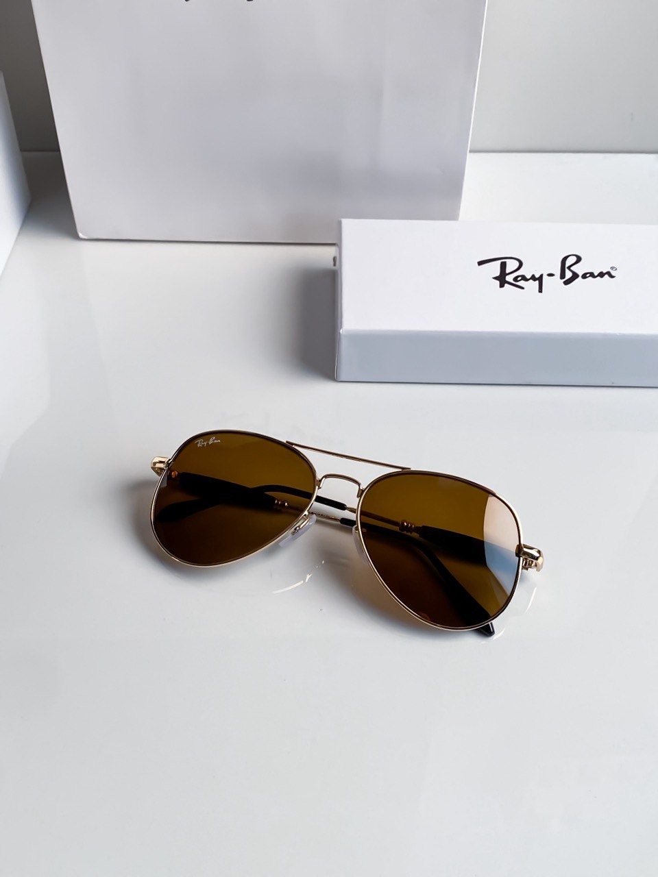 Aviator Gold Brown With Original Box