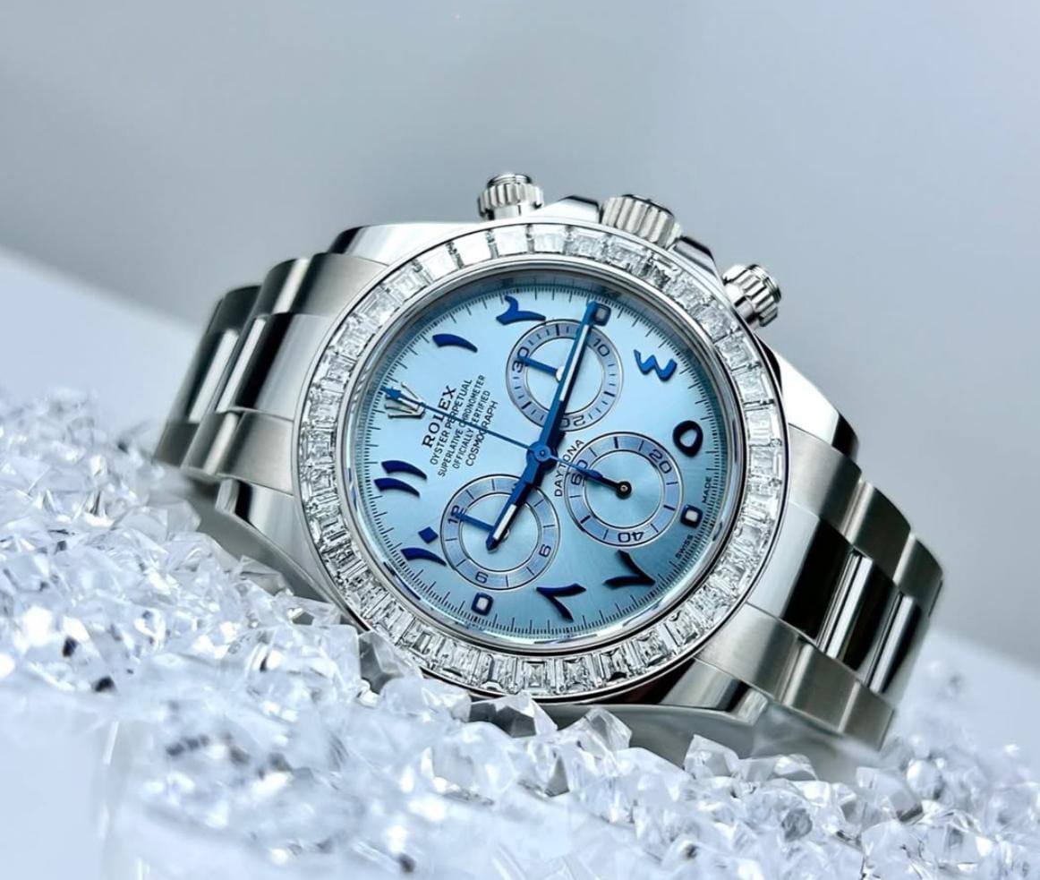 Silver Arabic Diamond Celebrity Edition watch RW0321
