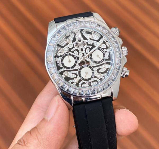 Black Silver Tiger Celebrity Edition watch RW321