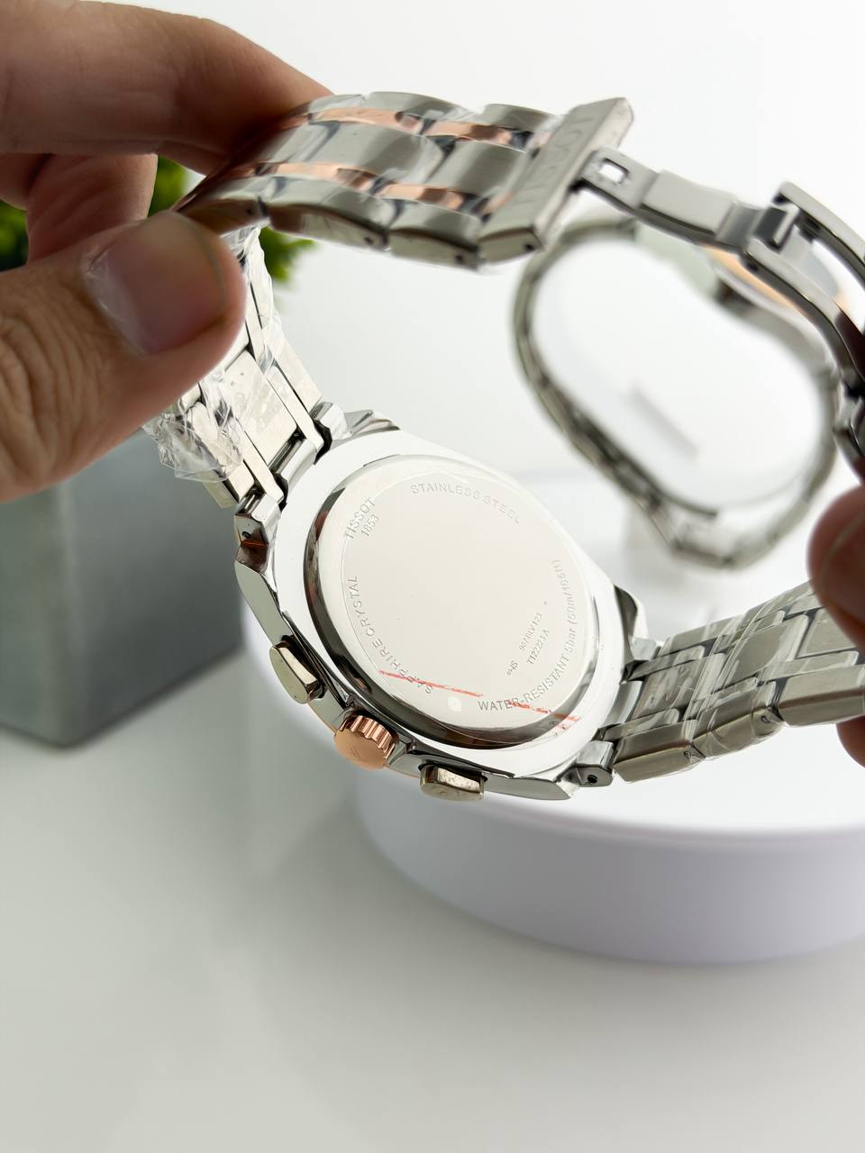 SILVER GOLD BLACK METAL CHAIN WATCH  TW1853 RW0321