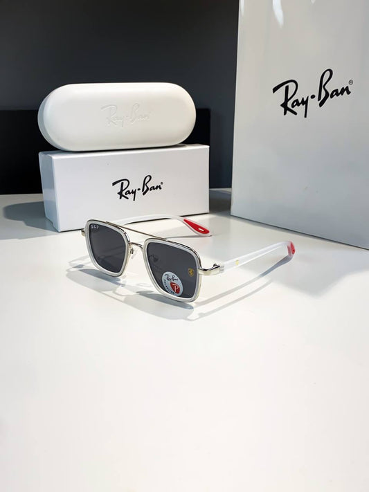 Rayban White Black Sunglass