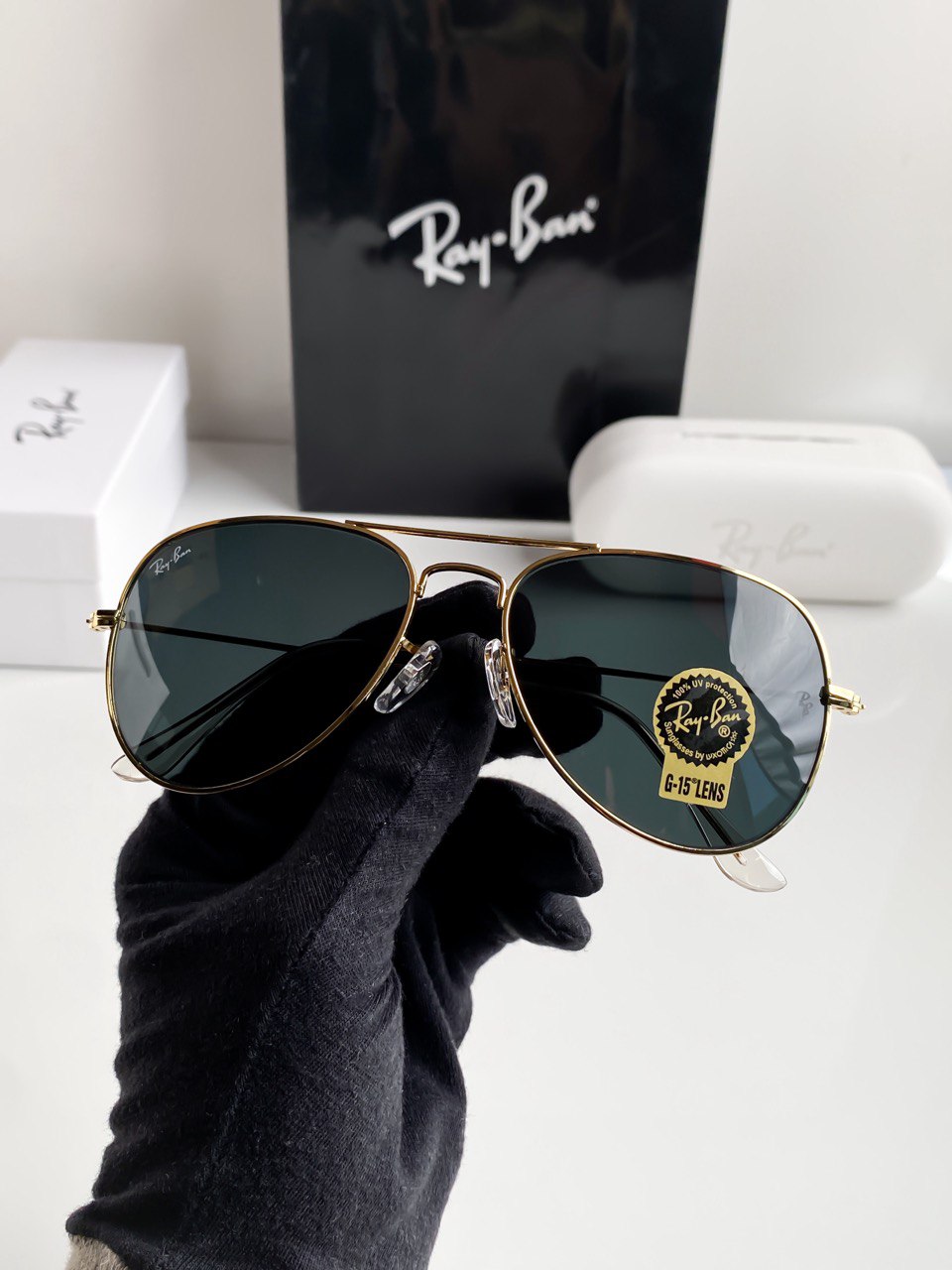 Aviator Gold Black With Original Box