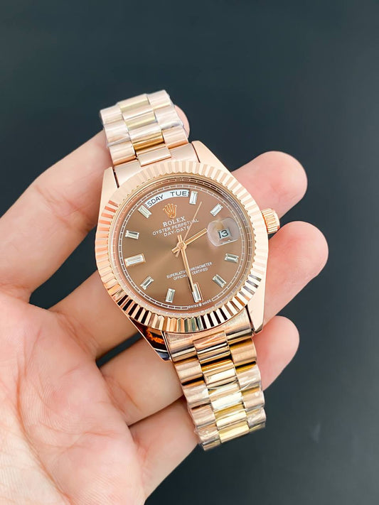 Rose Gold Brown Celebrity Edition watch RW0321