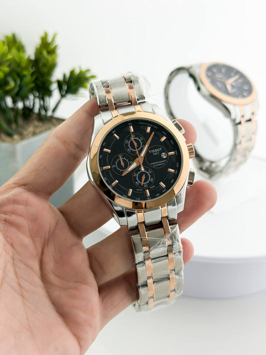 SILVER GOLD BLACK METAL CHAIN WATCH  TW1853 RW0321