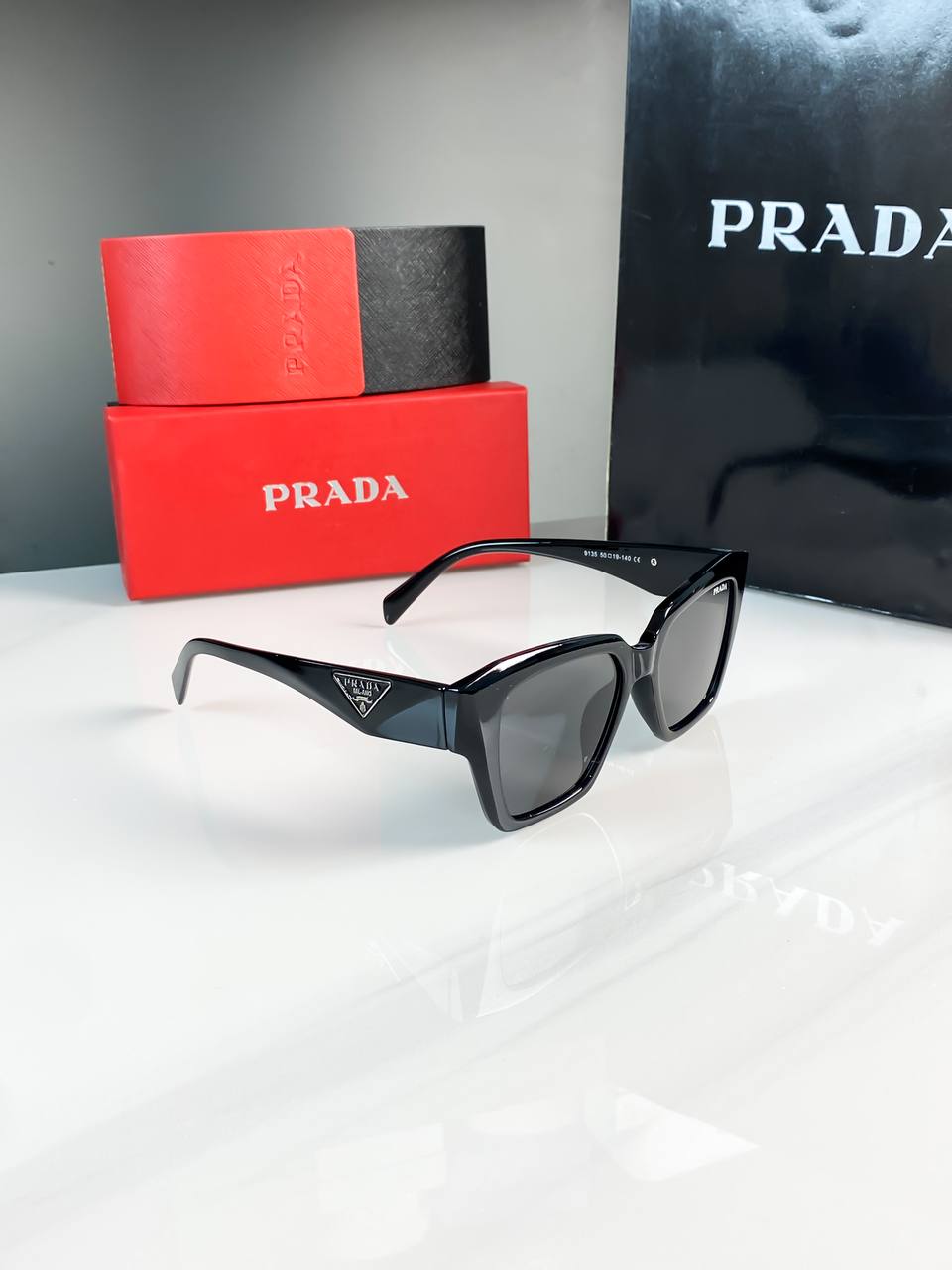 Prada Full Black With Original Box
