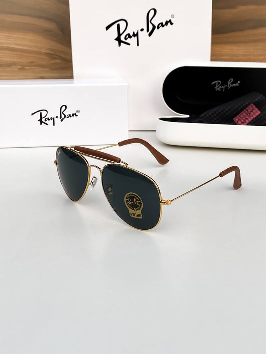Gold Black 3422 Bar Sunglass