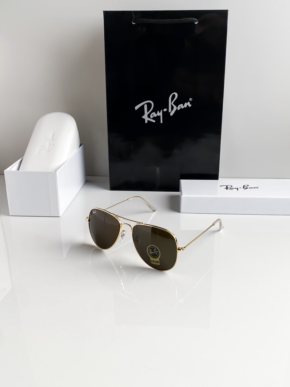 Aviator Gold Brown With Original Box