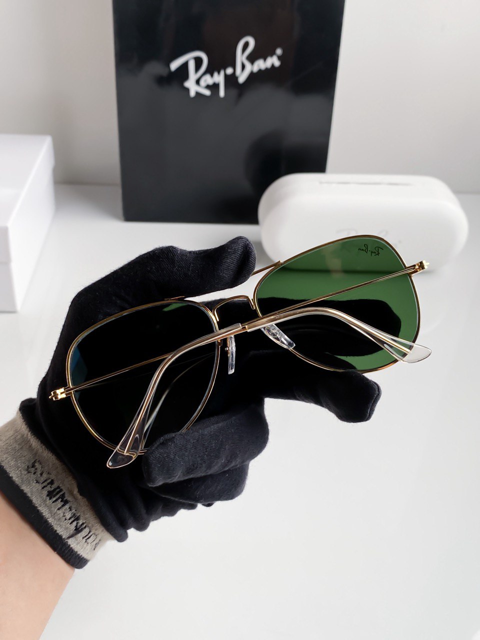 Aviator Gold Green With Original Box