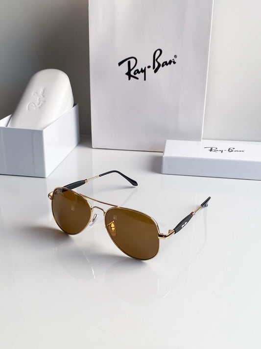 Aviator Gold Brown With Original Box