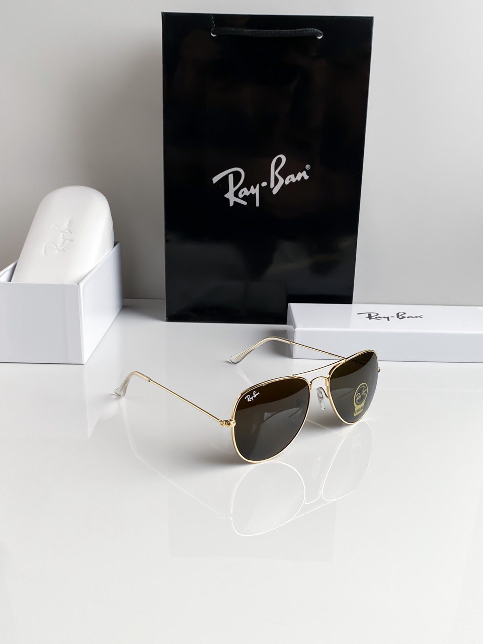 Aviator Gold Brown With Original Box