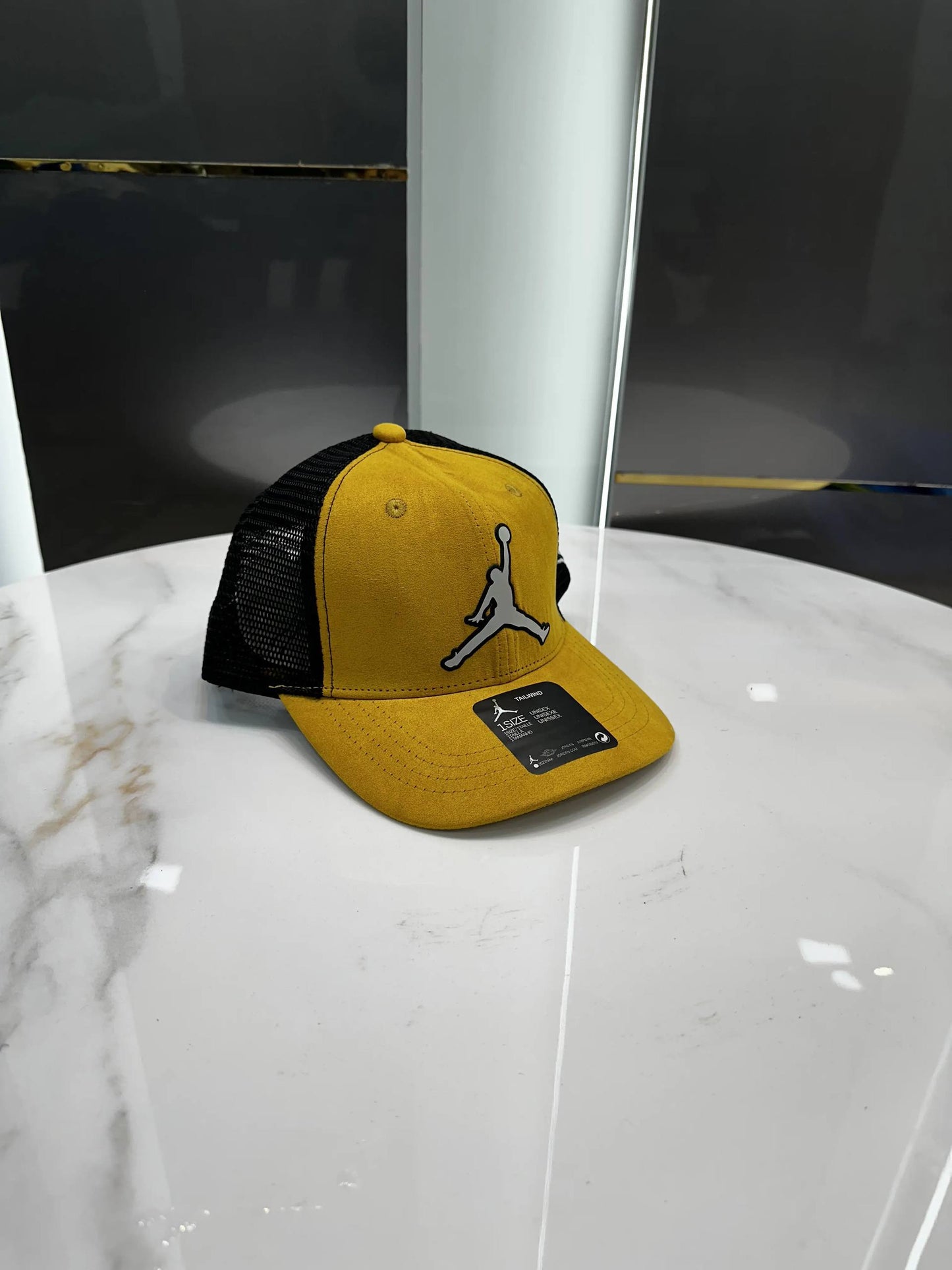 Jordann Yellow Suede Premium Imported Cap