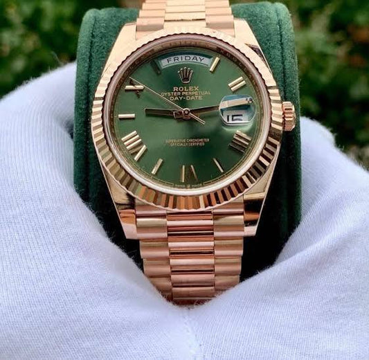 Rose Gold Green Celebrity Edition watch RW0321