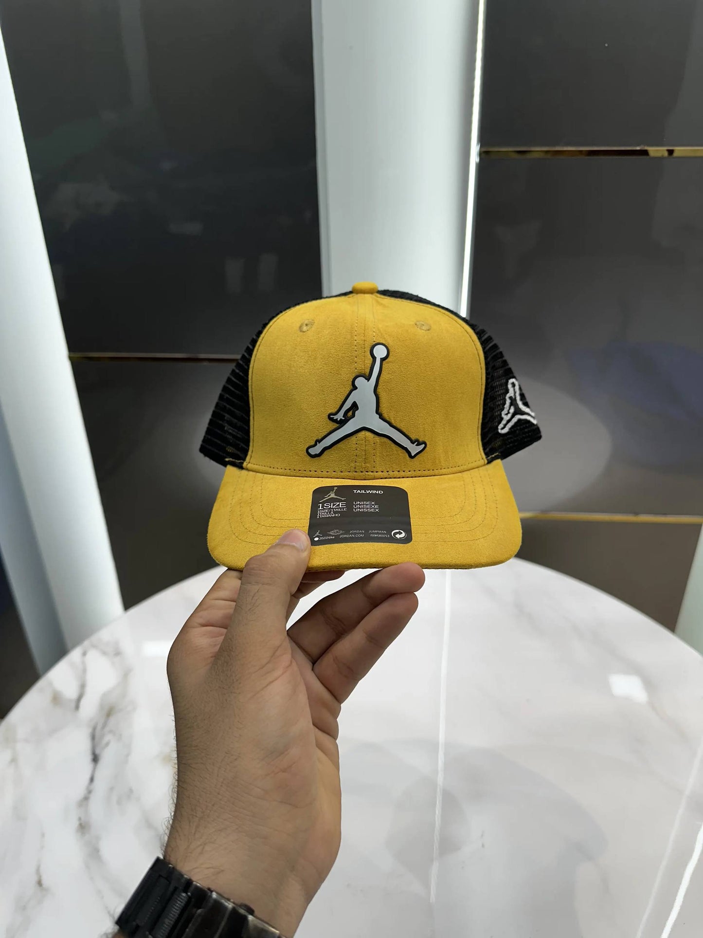 Jordann Yellow Suede Premium Imported Cap