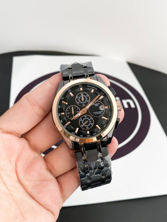 BLACK GOLD METAL CHAIN WATCH  TW1853