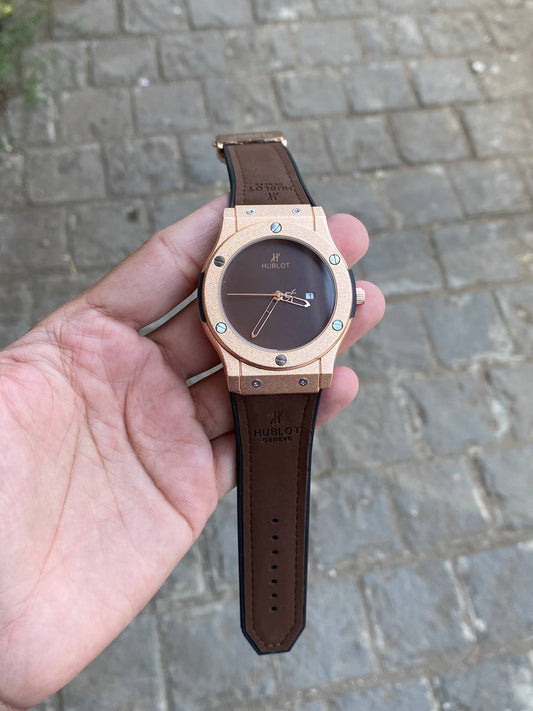 Rose Gold Brown Watch HB0789