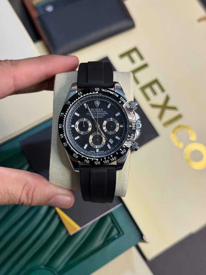 Daytona Silver Black Celebrity Edition watch RW0321