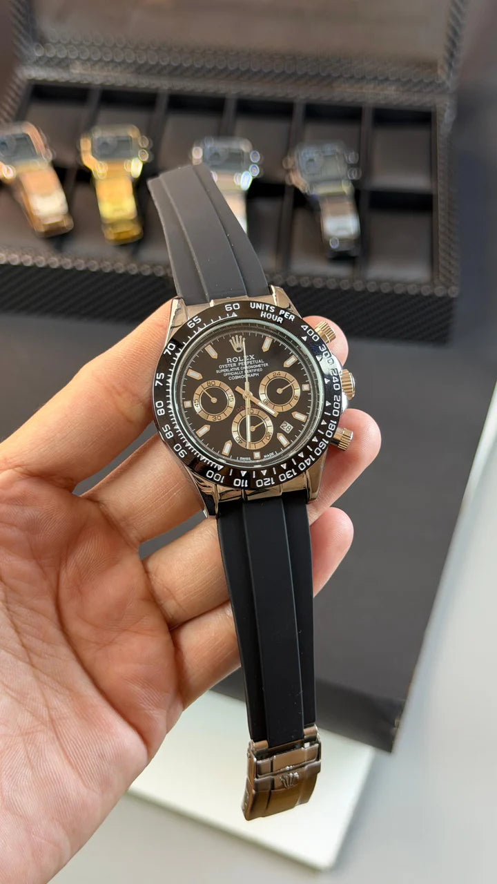 Daytona Silver Black Celebrity Edition watch RW0321